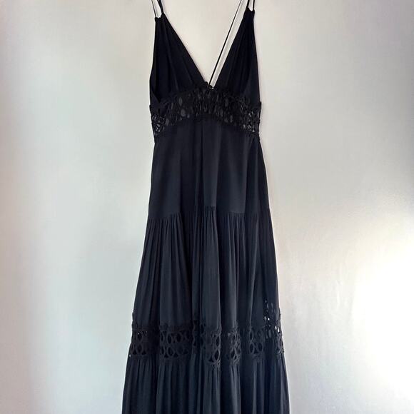 NWT Silvia Tcherassi Annabella Lace Maxi Dress in Black, Sz S - Picture 6 of 12